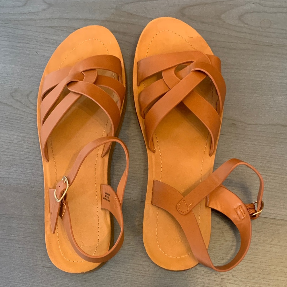 Mossimo Supply Co. Women's Strappy Sandals in Tan Brown